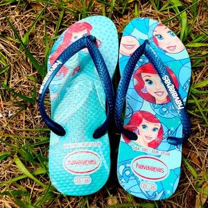 Girls Havaianas Princess Ariel Flip Flops